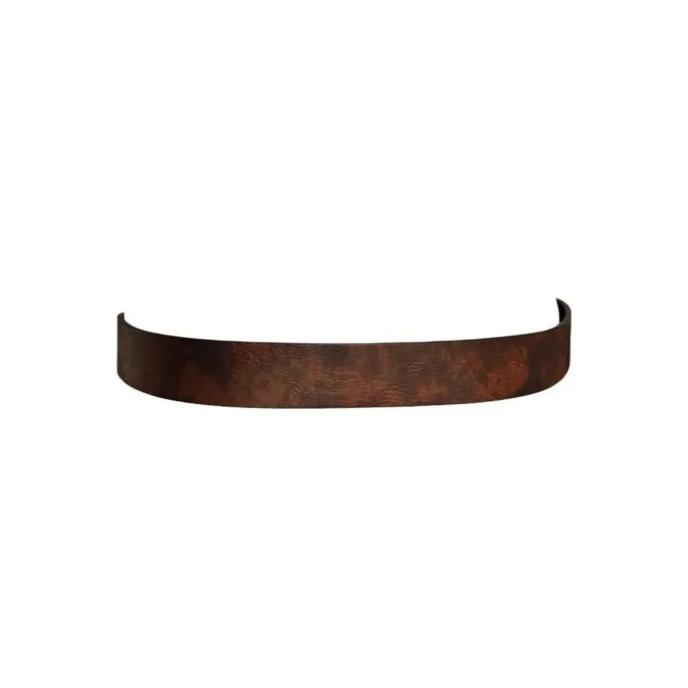 grunge mud-wash leather belt